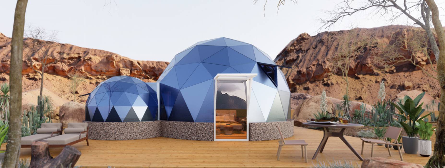 宁蒗球形智能光伏玻璃星空房